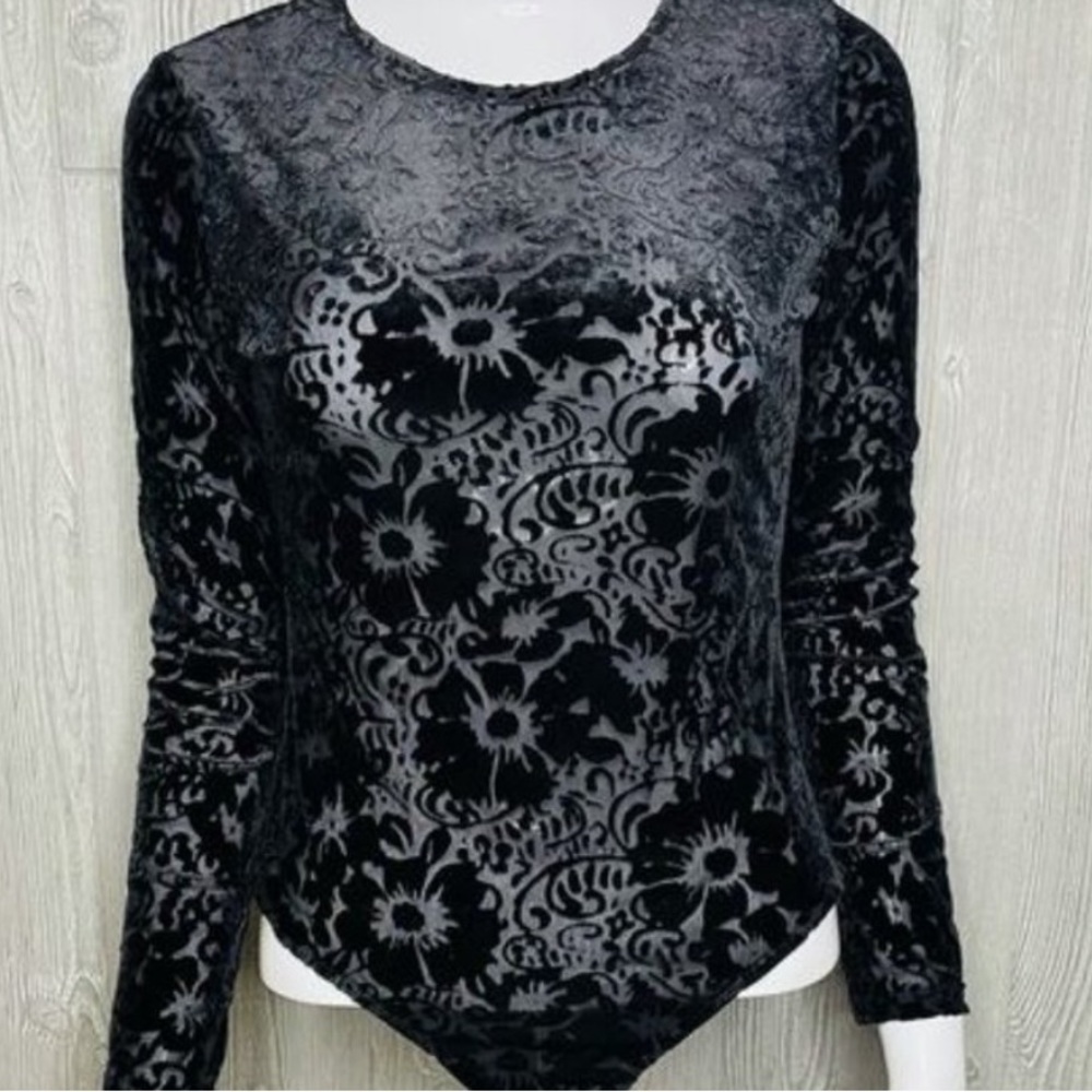 Haute Monde floral bodysuit, S, NWOT